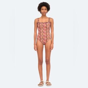 Sea New York Rosita One Piece Swim Size M Paisley Cottagecore Vacation Resort